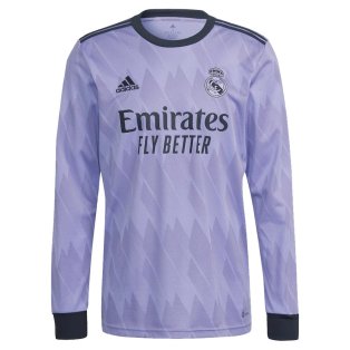 2022-2023 Real Madrid Authentic Long Sleeve Away Shirt