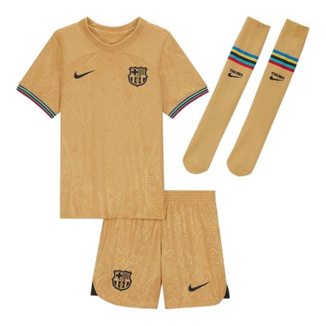 2022-2023 Barcelona Little Boys Away Kit