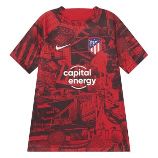 2022-2023 Atletico Madrid Pre-Match Training Shirt (Red) - Kids