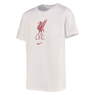 2022-2023 Liverpool Crest Tee (White) - Kids