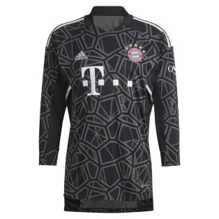 2022-2023 Bayern Munich Home Goalkeeper Shirt (Black) - Kids