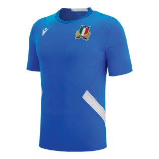 2022-2023 Italy Rugby Training Shirt (Blue)