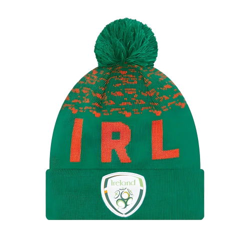 2022-2023 Ireland FAI Marl Bobble Cuff Beanie (Green)