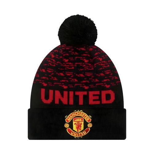 2022-2023 Manchester United Marl Bobble Cuff Beanie