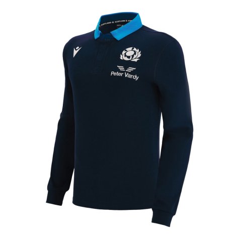 2022-2023 Scotland Home Cotton LS Rugby Shirt