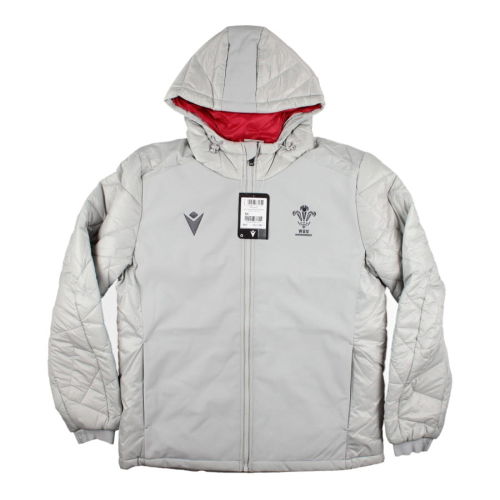 2022-2023 Wales Rugby Padded Bomber Jacket (Grey)  2022-2023 Wales Rugby Padded Bomber Jacket (Grey)