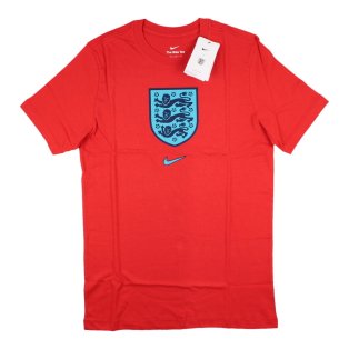 2022-2023 England World Cup Crest Tee (Red) - Kids