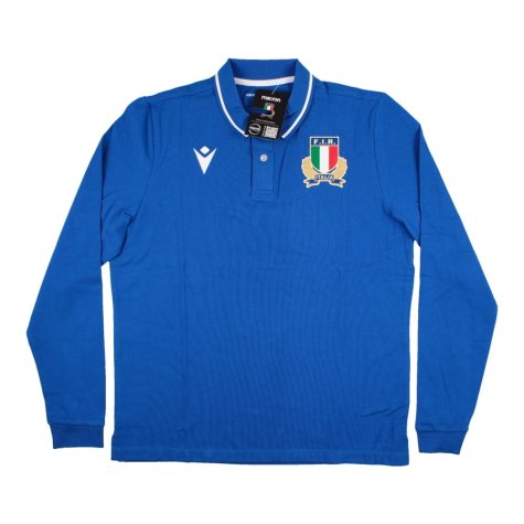 2022-2023 Italy Rugby LS Cotton Home Shirt