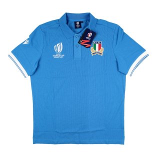 2023 Italy RWC Country Cottonpoly Polo Shirt (Blue)