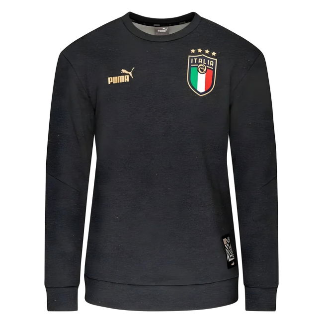 2022-2023 Italy FtblCulture Crew Sweat (Dark Grey Heather)
