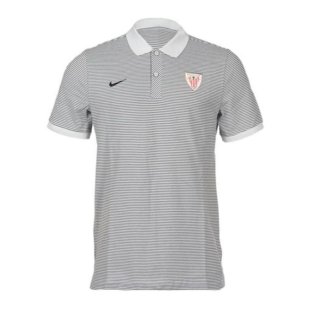 2016-2017 Athletic Bilbao Auth Polo Shirt (Pure Platinum)