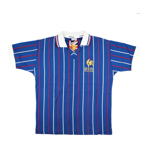 France Retro 1980s Home Football Shirt