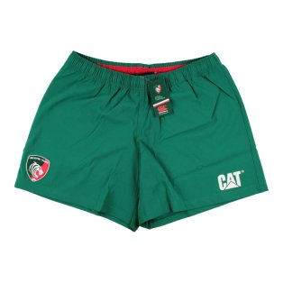 2014-2015 Leicester Tigers Home Shorts (Green)