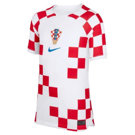 2022-2023 Croatia Home Shirt (Kids) [DN0828-100] - Uksoccershop
