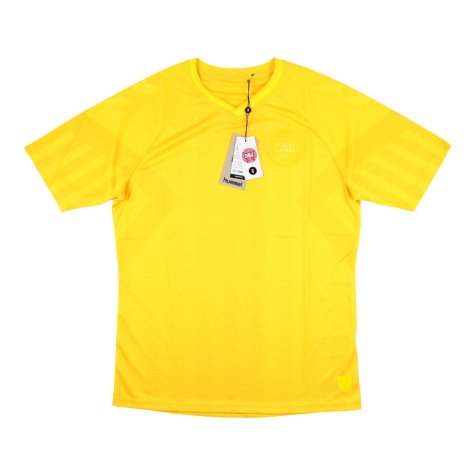 2022-2023 Denmark Away Goalkeeper Jersey (Yellow) - Kids