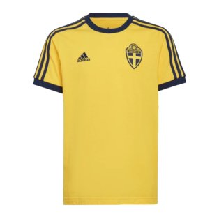 2022-2023 Sweden 3S Tee (Yellow) - Kids