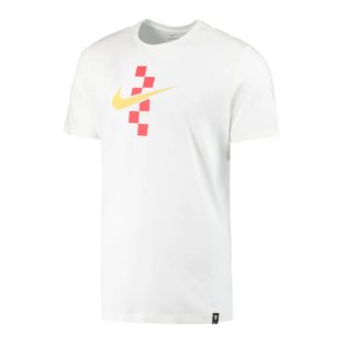 2022-2023 Croatia Swoosh T-Shirt - White (Kids)