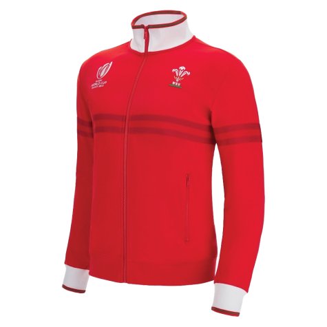 Wales 2023 RWC Rugby Full Zip Cotton Sweatshirt (Red)