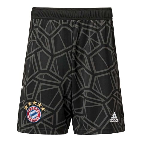 2022-2023 Bayern Munich Home Goalkeeper Shorts (Black) - Kids
