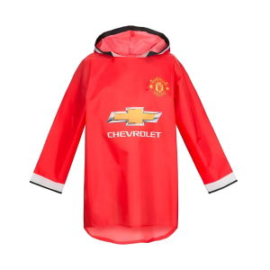 Manchester Rain Poncho (Red) - Kids