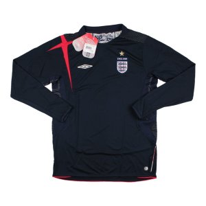 2007-2008 England Home Goalkeeper Shirt (Black) - Kids
