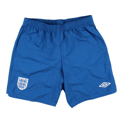 2010-2011 England Home Shorts (Blue)