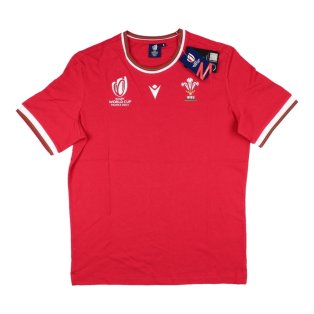 Wales RWC 2023 Rugby World Cup Cotton T-Shirt (Red)