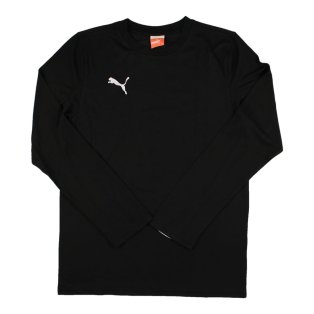 Puma Team Long Sleeve Football Shirt (Black)