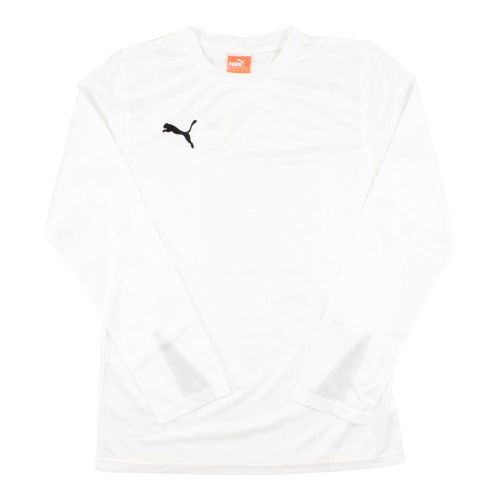 Puma Team Long Sleeve Football Shirt (White)