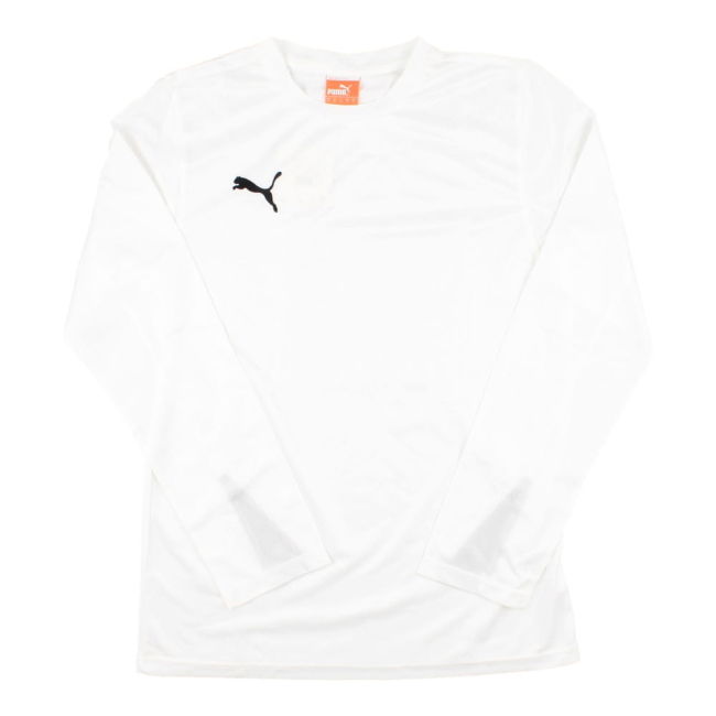 Puma Team Long Sleeve Football Shirt (White)