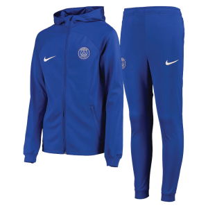 2022-2023 PSG Hooded Strike Tracksuit (Blue) - Kids