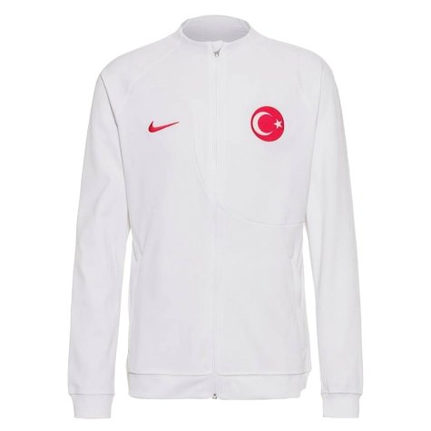 2022-2023 Turkey Pro Knit Academy Football Jacket (White)