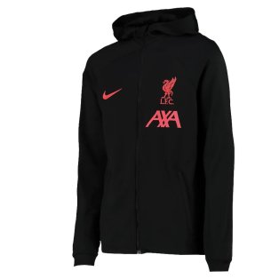 2022-2023 Liverpool Hooded Strike Track Jacket (Black)
