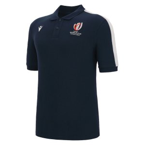 RWC 2023 Rugby Cotton Piquet Polo Shirt (Navy)