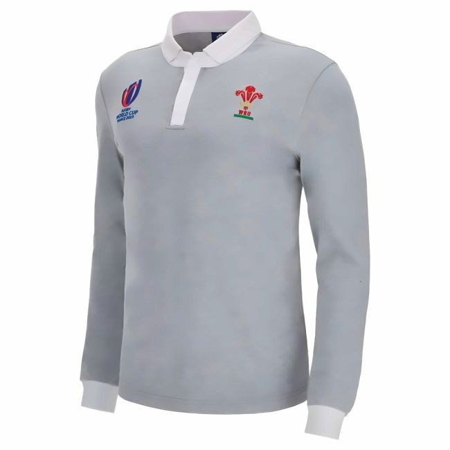 Wales RWC 2023 Rugby World Cup Rugby Jersey (Grey)