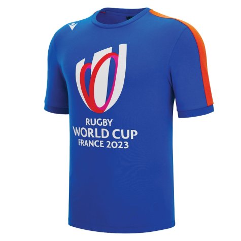 Macron RWC 2023 Rugby World Cup Cotton Tee (Blue)