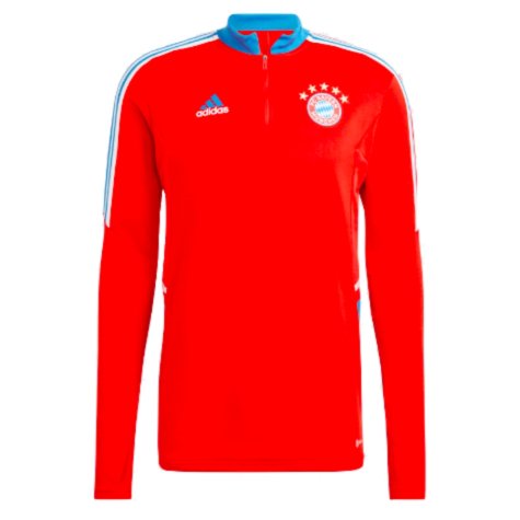2022-2023 Bayern Munich Convido Half Zip Training Top (Red)