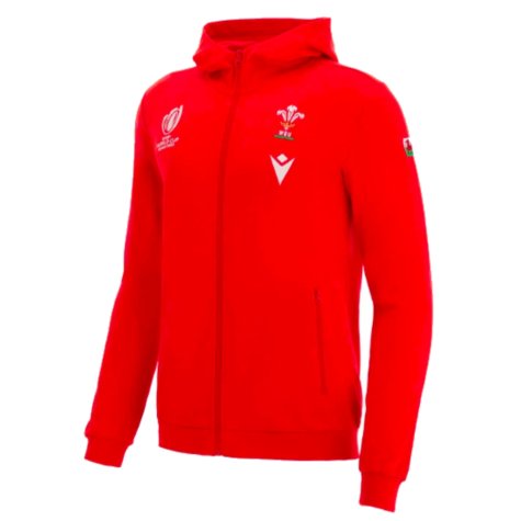 2023 Wales Rugby x RWC Full Zip Hoody (Red) [58564044] - Uksoccershop