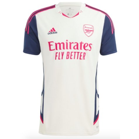 2022-2023 Arsenal Condivo 22 Pro Training Shirt (White) [HT4441 ...