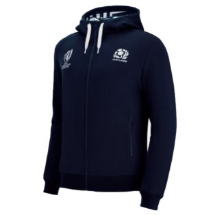 2023 Scotland Rugby Full Zip Hooded Sweatshirt (Navy)