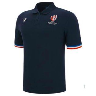 RWC 2023 Rugby World Cup Cotton Piquet Polo Shirt (Navy)