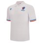 RWC 2023 Rugby World Cup Cotton Piquet Polo Shirt (White)