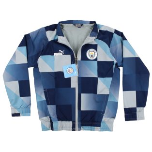 2022-2023 Man City Pre Match Jacket (Glacier) - Kids