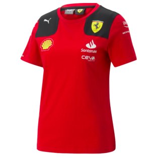 2023 Ferrari Team Tee (Red) - Ladies