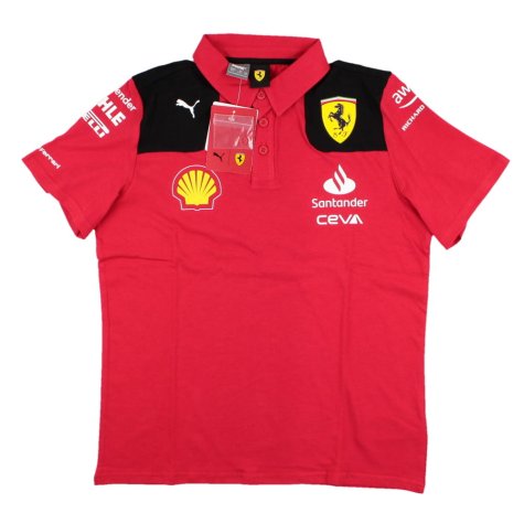 2023 Ferrari Team Polo Shirt (Red) - Kids