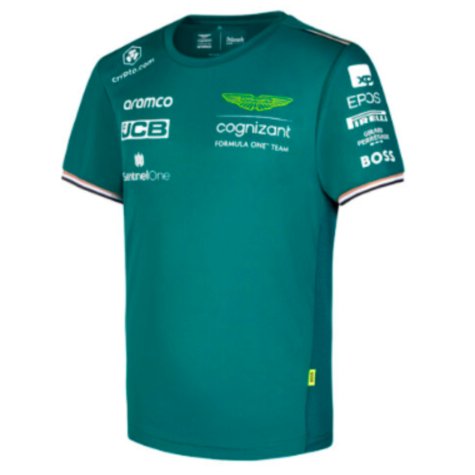 2023 Aston Martin Official Team Tee (Green) - Kids