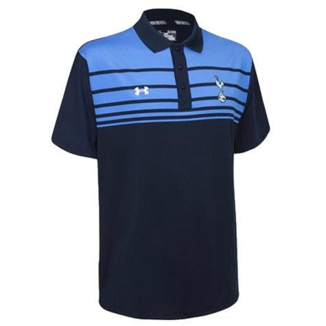 2015-2016 Tottenham Striped Polo Shirt (Navy)