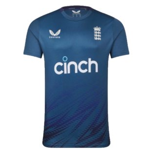 2023 England Cricket Training Short Sleeve Shirt (Deep Dive)