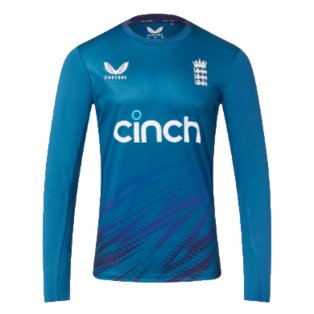 2023 England Cricket Training Long Sleeve Shirt (Deep Dive)