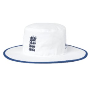 2023 England Cricket Test Wide Brim Hat (White)
